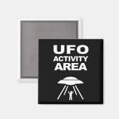 UFO-activiteitengebied, geeky design Magneet (Voorkant / Achterkant)