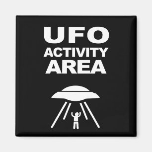 UFO-activiteitengebied, geeky design Magneet