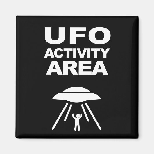 UFO-activiteitengebied, geeky design Magneet (Voorkant)