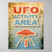 UFO-activiteitengebied Poster (Voorkant)