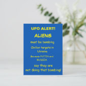 UFO-ALERT BRIEFKAART (Staand voorkant)