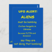 UFO-ALERT BRIEFKAART (Voorkant / Achterkant)