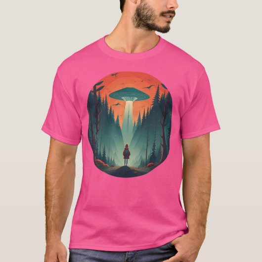 UFO- Alien Abduction 2 T-shirt (Voorkant)