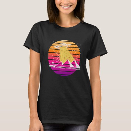 Ufo Alien Abduction Pyramids Ancient Egypt T-shirt (Voorkant)