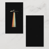 UFO Alien Abduction Retro Spaceship Visitekaartje (Voorkant / Achterkant)