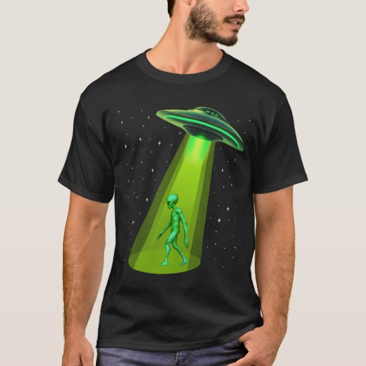 UFO Alien Abduction T-shirt (Voorkant)