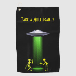 UFO Alien Abduction 👽 Waarheid Mulligan Golfhanddoek
