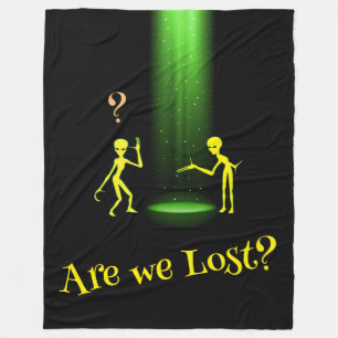 UFO Alien Abduction 👽 Zijn we verloren? Fleece Deken