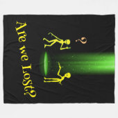 UFO Alien Abduction 👽 Zijn we verloren? Fleece Deken (Voorkant (Horizontaal))