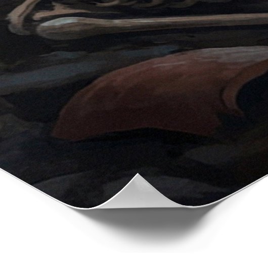 UFO Alien Archeologist Digging Site Paranormal Poster (Hoek)