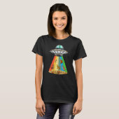 Ufo Alien Bengaalse Kat T-shirt (Voorkant volledig)
