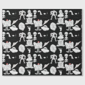 UFO, Alien, Bigfoot Cryptid Birthday Cadeaupapier (Vlak)