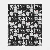 UFO, Alien, Bigfoot Cryptid Fleece Deken (Voorkant)
