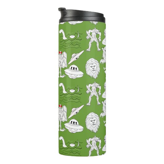 UFO, Alien, Bigfoot, Mothman, Dogman, Cryptids Thermosbeker (Geroteerd rechts)