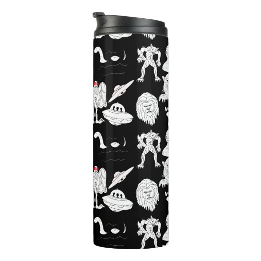 UFO, Alien, Bigfoot, Mothman, Dogman, Cryptids Thermosbeker (Geroteerd rechts)