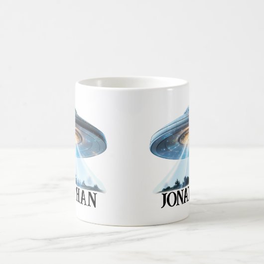 UFO Alien gepersonaliseerd Koffiemok (Center)