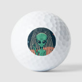 UFO Alien Golfballen (Voorkant)
