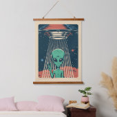 UFO Alien Hangend Wandkleed (Slaapkamer)