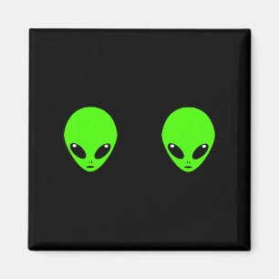 Ufo Alien Head S-bh Halloween S Kostuum Vrouwen Magneet