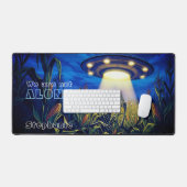 UFO Alien In Het Maisveld Paranormale Science-Fict Bureaumat (Keyboard & Muis)