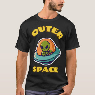 Ufo Alien Invasie Mars Buitenruimte T-shirt