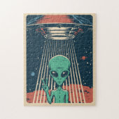 UFO Alien Legpuzzel (Verticaal)
