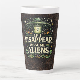 UFO Alien Ontvoering Humor Latte Mok