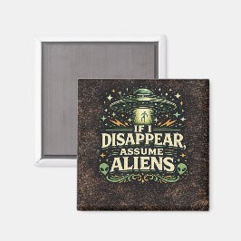 UFO Alien Ontvoering Humor Magneet