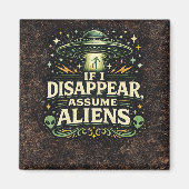 UFO Alien Ontvoering Humor Magneet (Voorkant)