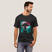 UFO Alien Ontvoering Koe Hoodie Grappig Vliegende  T-shirt (Voorkant volledig)