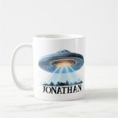 UFO Alien Persoonlijk  Koffiemok (Links)