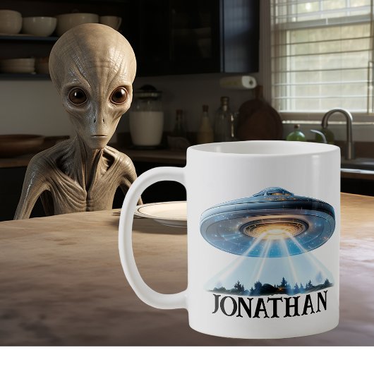 UFO Alien Persoonlijk  Koffiemok