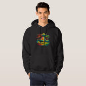 UFO Alien Retro Bright Mountain Lake Camping Visit Hoodie (Voorkant volledig)