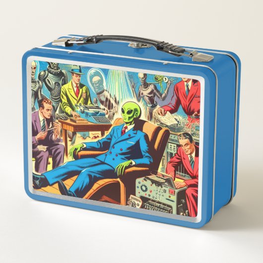 UFO Alien Sci-Fi Retro Comics (Achterkant)