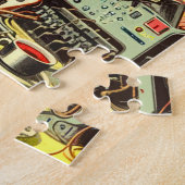 UFO Alien Sci-Fi Retro Comics Legpuzzel (Zijkant)