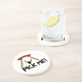 UFO Alien Ship - kies voor mij! Zandsteen Onderzetter (Zijkant)