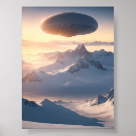 UFO Alien Space Digitale Posters & kunst aan de mu