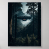 UFO Alien Space Digitale Posters & kunst aan de mu (Voorkant)