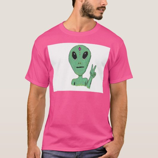 Ufo Alien T-shirt (Voorkant)