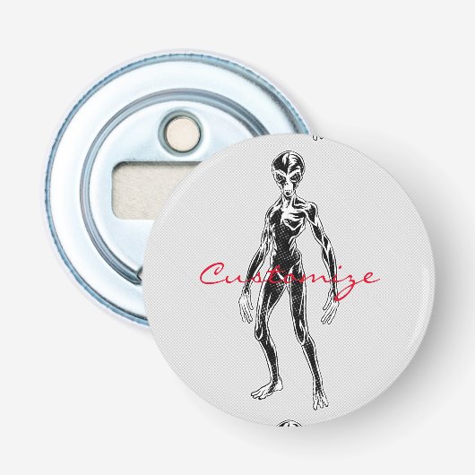 UFO Alien Thunder_Cove Button Flesopener (Voorkant)
