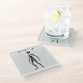 UFO Alien Thunder_Cove Glazen Onderzetter (Schuin)