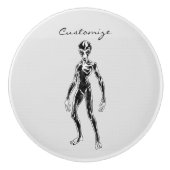 UFO Alien Thunder_Cove Keramische Knop (Voorkant)