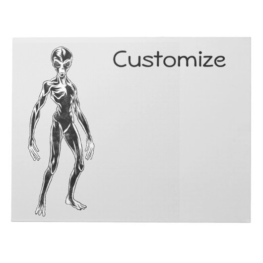 UFO Alien Thunder_Cove Notitieblok (Voorkant)