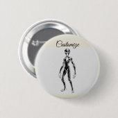UFO Alien Thunder_Cove Ronde Button 5,7 Cm (Voorkant /achterkant)