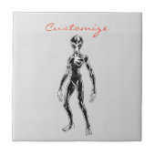 UFO Alien Thunder_Cove Tegeltje (Voorkant)