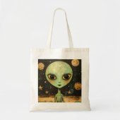 UFO Alien Tote Bag (Voorkant)