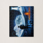 UFO Alien Veeontvoering Ruimteschip Legpuzzel (Verticaal)