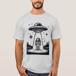 UFO Astronaut - Buitenaards Wezen Ontmoeting T-shirt