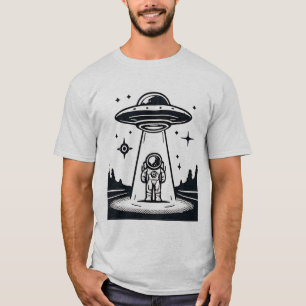 UFO Astronaut - Buitenaards Wezen Ontmoeting T-shirt