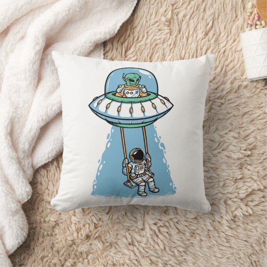 UFO Astronaut Exchange Kussen (Deken)